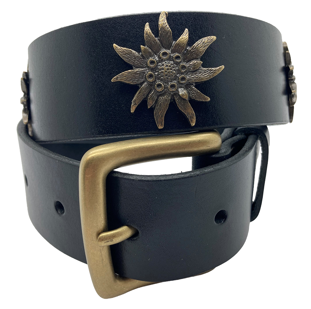 Ledergurt Edelweiss 40mm (11097/83-40.)