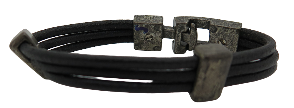 Lederarmband Rund Hackenverschluss (70040.3)