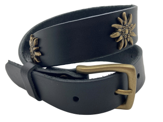 Ledergurt   Edelweiss 40mm  (11097/83-40.)