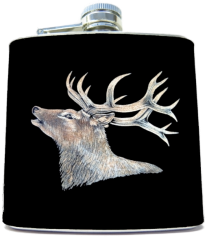 Flachmann Hirsch 2 geschnitzt (91050.88)