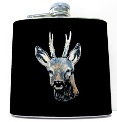 Flachmann Rehbock geschnitzt (91050.47)