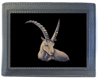 Geldbörse Steinbock halb geschnitzt (19736.500.86)