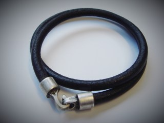 Lederarmband Rund Hackenverschluss (70040.3)