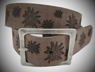 Ledergurt Branding Edelweiss 40mm (11069/60AS-40)