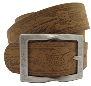 Ledergurt Branding Flower 40mm (11075/72-40)