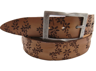 Ledergurt Vergissmeinicht 40mm (11039/72-40)