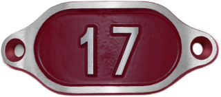 Schnalle Alabama mit Nummer (10900-40.81H)