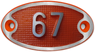 Schnalle Nevada mit Nummer  (10900-40.81F)