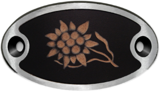 Schnitzschnalle Edelweiss  (10900-40.81M.96)