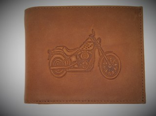 Geldbörse Branding Motorrad