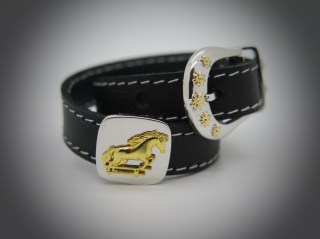 Lederarmband Gold-Schmuck